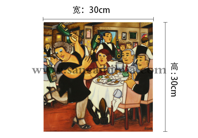 人物壁画瓷板画尺寸