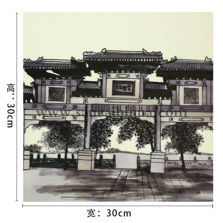 传统山水风景瓷板画 传统山水风景瓷板画